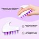 Winston Manual Scalp Massager Soft Silicone Bristles Anti Dandruff Exfoliation 100 gm - Massagers