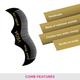 Vega Moustache Comb for Men, Pocket-Size Comb for Hair (VC2HMBC-195) 2's - Hair Combs
