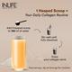 INLIFE Hydrolyzed Fish Collagen Powder - Orange Flavour 200 gm - Hair & Skin