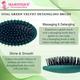 Majestique Oval Shape Detangling Brush for Curly Hair for Men, Women - Velvet Green 1's - Loofahs & Sponges