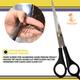 Majestique Multi Use Salon Scissor, Comfort Grip Sharp Scissors for Office Home - Multicolor 1's - Multi-Stylers