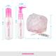Vega Travel Kit Refillable Storage Plastic Container Bottle and Bath Sponge, 3 Pieces (VCP-12) 1's - Loofahs & Sponges