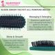 Majestique Sleek All-purpose Hair Brush for Separating, Shaping and Defining Curls - Velvet Green 1's - Hair Brushes