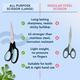 Gubb All Purpose Scissor Set - Large & Medium 200 gm - Others
