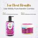 Wildly Pure Professional Plant Keratin Hair Mask Biolipid Formula Smoothening Shine Toxin 20 200 ml - Hair Masks & Packs