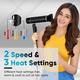 Vega Style Pro 1600W Hair Dryer for Men and Women with 2X Faster Drying, 2 Attachment (VHDH-34) 549 gm - Hair Dryers