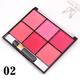 Miss Rose Long Lasting 6 Color Blusher Palette 7004 - 086M 02 20 gm - Blushes