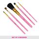 Vega Set of 5 Makeup Brushes, Women Red Gold-Toned, Color May Vary, (RV-05) 1's - Face Brush