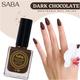 Saba Breathable Long Stay Nail Paint Enriched with Argan Oil Dark Chocolate 12 ml - Nail Polish