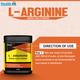 Healthvit Fitness L-Arginine Amino Acid Powder Muscle Building and Endurance 200 gm - General Health