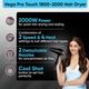 Vega Professional Hair Dryer for Men and Women Pro Touch 1800-2000 Watts with 2 Detachable Nozzles, (VHDP-02) 894 gm - Hair Dryers
