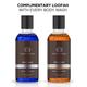 The Man Company Body Wash with Patchouli & Sea Salt Bergamot & Mandarin SLS & Paraben Free 250ml x 2 (With Free 2 Complementary Loofah) 940 gm - Shower Gels & Body Wash