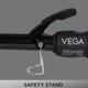 VEGA Long Curl Hair Curler-22 mm with Ceramic Coated Barrel and LCD Temperature Display (VHCH-04) Black 1's - Multi-Stylers