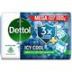 Dettol Soap - 3x Menthol Icy Cool 100 g - Soaps