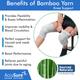 AccuSure Orthopedic Pain Relief Bamboo Yarn Knee Cap - Gray (L) 1's - Knee/Ankle/Leg/Foot Supports