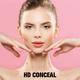 Half N Half HD - Pro Face Makeup Concealer, Orange Corrector 8 gm - Concealer