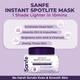 Sanfe Instant Spotlite Mask Lightens Dark Patches in 10 Minutes Exfoliates Dirt and Dead Skin 100 gm - Scrubs & Exfoliants