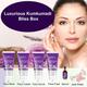 Globus Naturals Luxurious Kumkumadi Bliss Box, Box Includes - Kumkumadi Face Wash 100gm, Face Scrub 100gm, Face Cream 100gm, Face Pack 100gm, Face Serum 50ml and Jade Roller 1's - Creams, Lotions & Oils