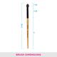 Vega Eye Applicator, Wooden Color 2's - Eye Brush