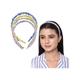 Majestique Headband Satin Silk Twine Beautiful Fancy Hair Band For Girls Women, Color May Vary 4's - Hair Clips/Bands