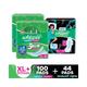 Whisper Combo of Ultra Clean and Bindazz Nights XL+ for Women Sanitary Pad 144's - Sanitary Napkins