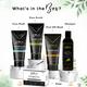 Globus Naturals Pre and Post Holi Ritual Ayurvedic Charcoal Skin Care Gift Box, for All Skin Types - Both Men and Women Face Wash 100gm, Face Scrub 100gm, Peel Off Mask 100gm, Charcoal Shampoo 250ml and Soap 100gm 1's - Makeup Kits & Sets