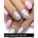 Nails On Board Handmade Press On Gel Nails- Holographic Liliac X Small 50 gm - Nail Care