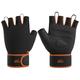 Tynor Sport Grip Gym Gloves with Support - Black & Orange (L) 1's - Gym Accessories