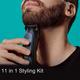 Braun MGK7450 11-in-1 Style Kit for Men from Gillette, All-in-One Tool 9 Attachments, Waterproof Blue 595 gm - Grooming Kits