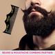 Vega Moustache Comb for Men, Pocket-Size Comb for Hair, Groom Your Beard (VC2HMBC-198) 2's - Hair Combs