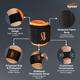 Tynor Wrist Support (Neoprene) (UN) - Black & Orange - Knee/Ankle/Leg/Foot Supports