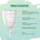 Sirona Reusable Menstrual Cup - Small with (Intimate Wash 15 ml + Menstrual Cup Wash 15 ml) - Menstrual Cups