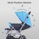 Kiddie Kingdom Stroller Stroller - Black & Blue 1's - Baby Safety