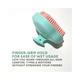 Alan Truman Super-Soft Shampoo & Scalp Massage Brush - Green/Pink 1's - Hair Brushes