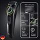 Braun Beard Trimmer 3, BT3321 for Men from Gillette, Hair Clipper, Lifetime Sharp Blades, 20 Length Settings Black and Vibrant Green 310 gm - Grooming Kits