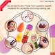 Majestique Chubby Foundation Brush with Two Makeup Sponge - 3Pcs/Multicolor 1's - Face Brush