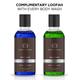 The Man Company Body Wash with Patchouli & Sea Salt Aloe Vera & Matcha SLS & Paraben Free 250ml x 2 (With Free 2 Complementary Loofah) 940 ml - Shower Gels & Body Wash