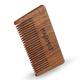 Hajamat Pocket Sized Sheesham Wood Beard Comb with Faux Leather Carry Pouch 1's - Beard Comb