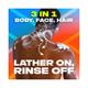 Axe Sports Blast 3 In 1 Body Face & Hair Wash for Men Long-Lasting Fragrance 400 ml - Shower Gels & Body Wash