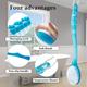 BABILA ULTRA SOFT BRISTLE BATH BRUSH WITH MASSAGER BA-v 01 1's - Scrubs & Exfoliants