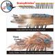NuWay 4HAIR U.S. Patented Detangler Hair Brush for Men & Women - Blue - Detangling C Brush 1s 1's - Hair Brushes