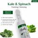 Globus Naturals Kale & Spinach Anti- Aging Foaming Face Wash With Silicon Face Massage Brush 150 ml - Face Wash & Cleansers
