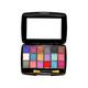 Half N Half 18 Colors Makhmali Eyeshadow With Brush In Makeup Palette Highly Pigmented Long Lasting Waterproof Smooth Blendable Colors - Multicolor-02 12.8 gm - Face Palettes