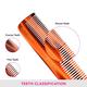 Vega Pocket Hair Comb, for Men and Women (VC2HMC-120D) 2's - Hair Combs