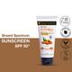 Soulflower Herbal Broad Spectrum SUNSCREEN SPF 50+ with Turmeric - SPF 50+ PA+++ 100 gm - Face Sunscreen