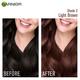 Garnier Color Naturals Creme Riche Hair Color, Shade 5 Light Brown, 70ml + 60gm 1's - Crème