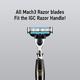 India Grooming Club Matte black Shaving Razor Handle 1's - Shavers