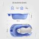 R for Rabbit Kiddie Kingdom Splash With Sling Bath Tub - Purple 1's - Bathing Essentials