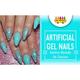 Nails On Board Handmade Press On Gel Nails- Holographic Aqua Blue X Small 50 gm - Nail Care