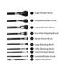 bh cosmetics Ultimate Essentials 10 Piece Face and Eye Brush Set with Bag 1's - Lens Solution & Accessories
